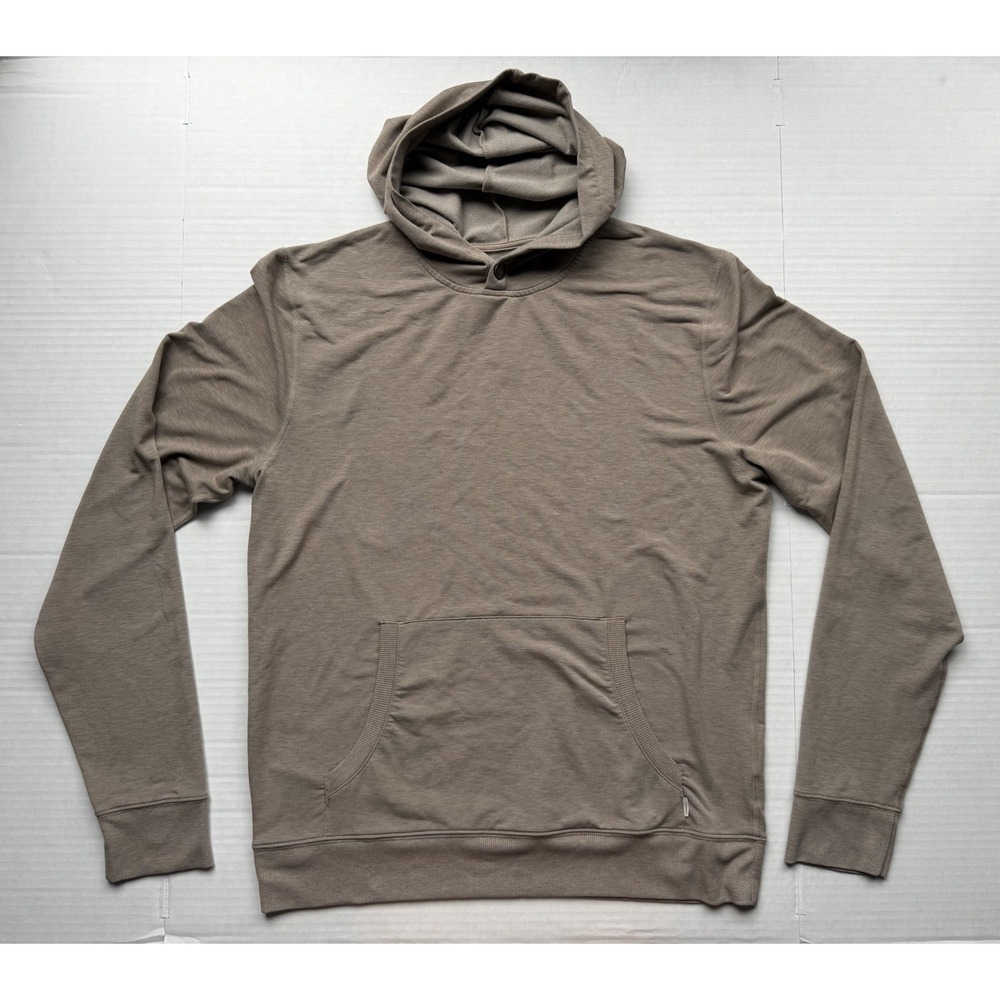 Vuori Austin Hoodie Men's Medium Pullover Sweatshirt Dreamknit Brown